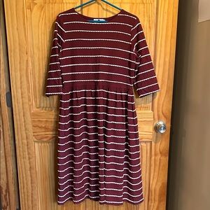 Dainty Jewells Elegant Maroon Dress